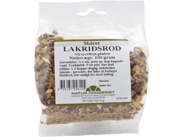 Lakrisrot skåret
