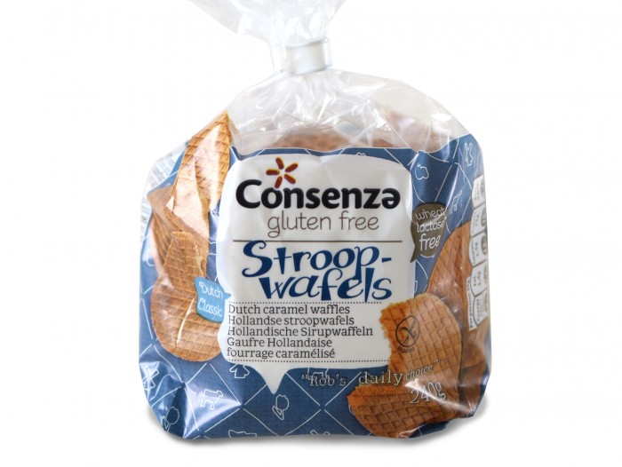 Consenza glutenfrie Nederlandske karamellvaffler