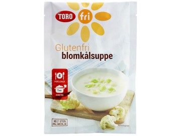 Toro blomkålsuppe fri for