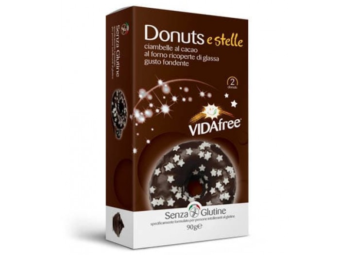 Vidafree Sjokolade Donut med mørk sjokolade
